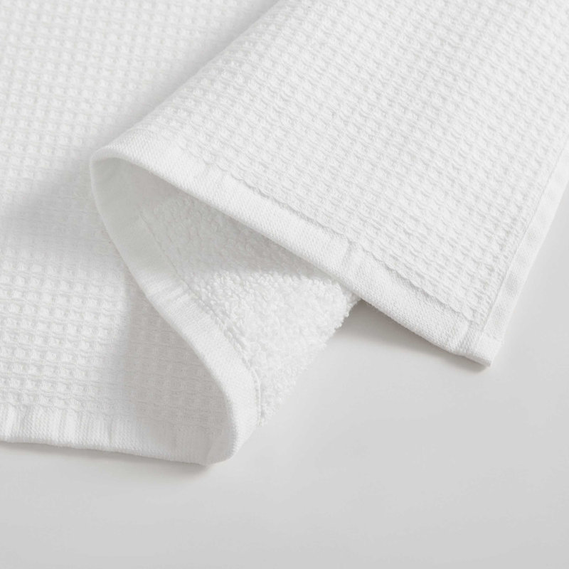 Calvin Klein Eternity Solid Cotton 3 Piece Towel Set, White, 2 Piece Bath Sheet Set