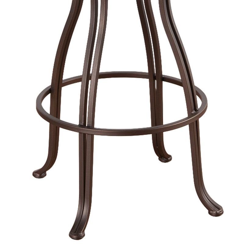 Belding Swivel Upholstered Faux Leather Counter Stool, Counter Stool (26” Seat Height)