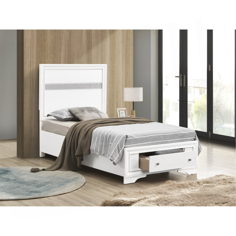 Twin Bed , White