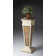 Augustus Etched Fossil Stone Pedestal