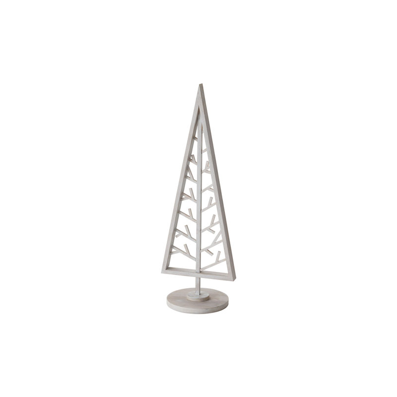 Casa Wooden Triangle Tree, 35.5" H x 12" W x 10" D