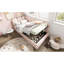 Lit de jour rembourré avec rangement, canapé-lit simple, canapé-lit simple, lit de jour avec cadre de rangement hydraulique, avec lattes en métal, velours, rose (sans matelas)-499616669
