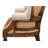 Spann Leather Wingback Chair
