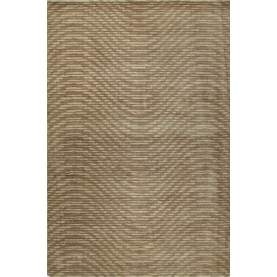 Hand Tufted Wool Area Rug in Brown