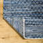 Caila Geometric Handmade Flatweave Recycled P.E.T. Area Rug in Blue/Gray-846183896