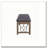 Raphaela Black Synthetic Leather & Weathered Cherry Finish Bench