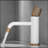 Modern White And Rose Gold Faucet Brass Bathroom Basin Faucet Design Deck Mounted Water Mixer Tap-119318201