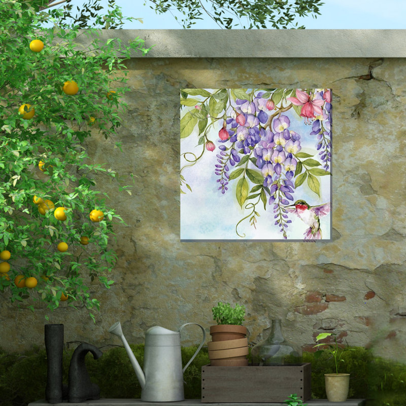 Art sur toile Wisteria Hummer