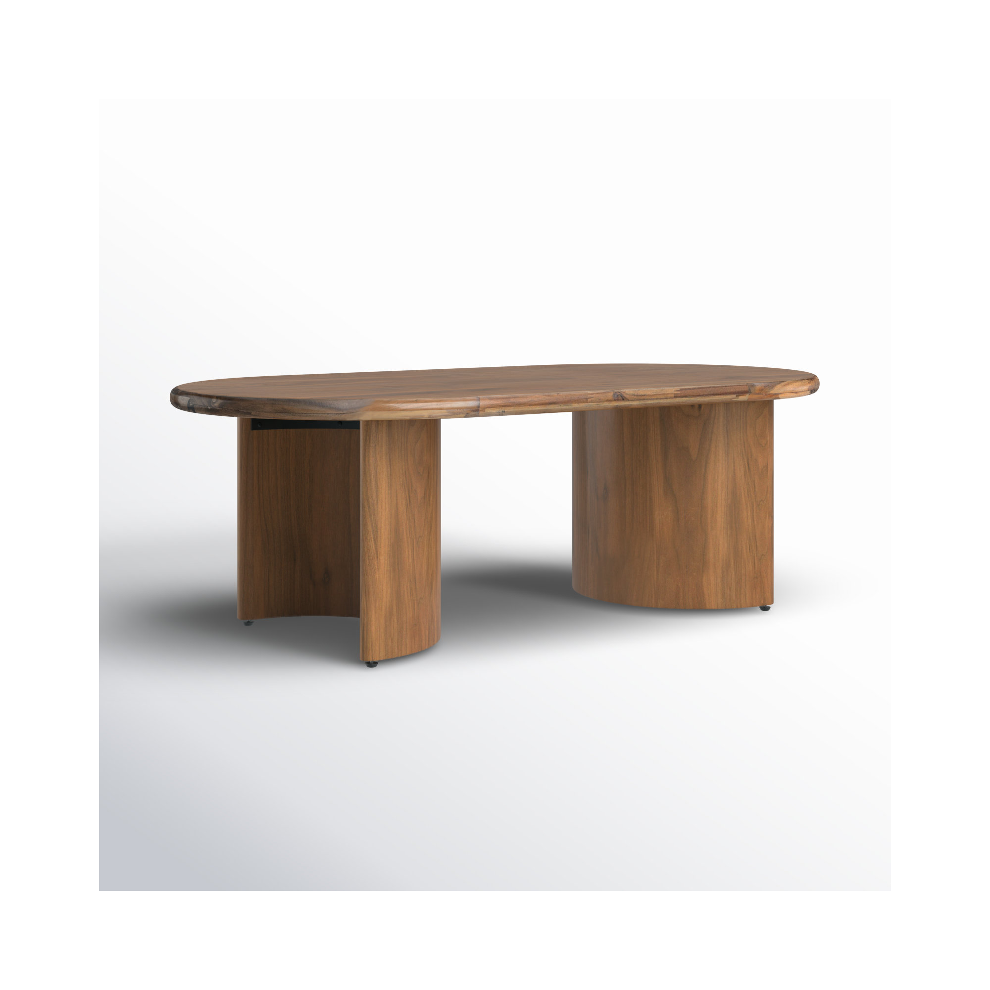 Haiden Single Coffee Table, Brown, 17" H x 27" L x 51" W