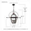 Luminaire suspendu industriel en bronze 4 lumières Rue De Royal-290950323