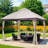 Outdoor Galvanized Steel Gazebo, 10x12 FT, Double Roof Canopy with Mosquito Net for Patio, Garden, Backyard Use
