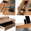 Bureau d'écriture simple en bois de frêne très fonctionnel-778962188-778962190