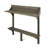 3-Piece Balcony Bar Set With Bottom Shelf Table And 2 Stools Finish