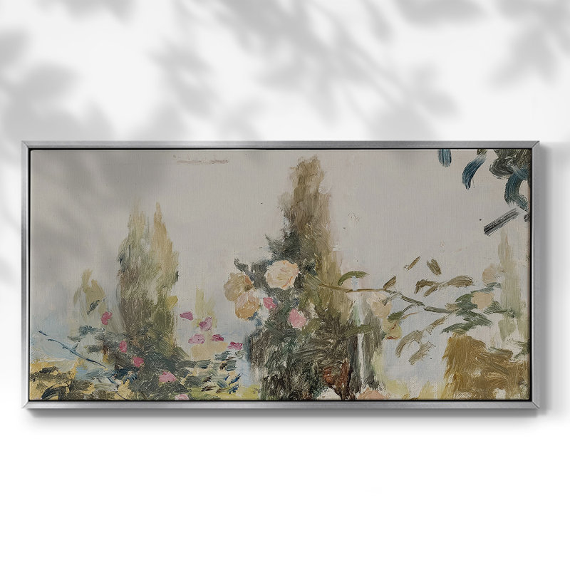 Série nautique-CCCCXCI - Toile tendue avec châssis encadré - Prêt à être accroché, H 25 po x l 49 po, Argent argent