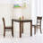 Zida Wood Seat Ladder Back Side Chair Set of 2-256385790