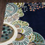 Tapis bleu marine en laine touffeté à la main Heliana-23026050