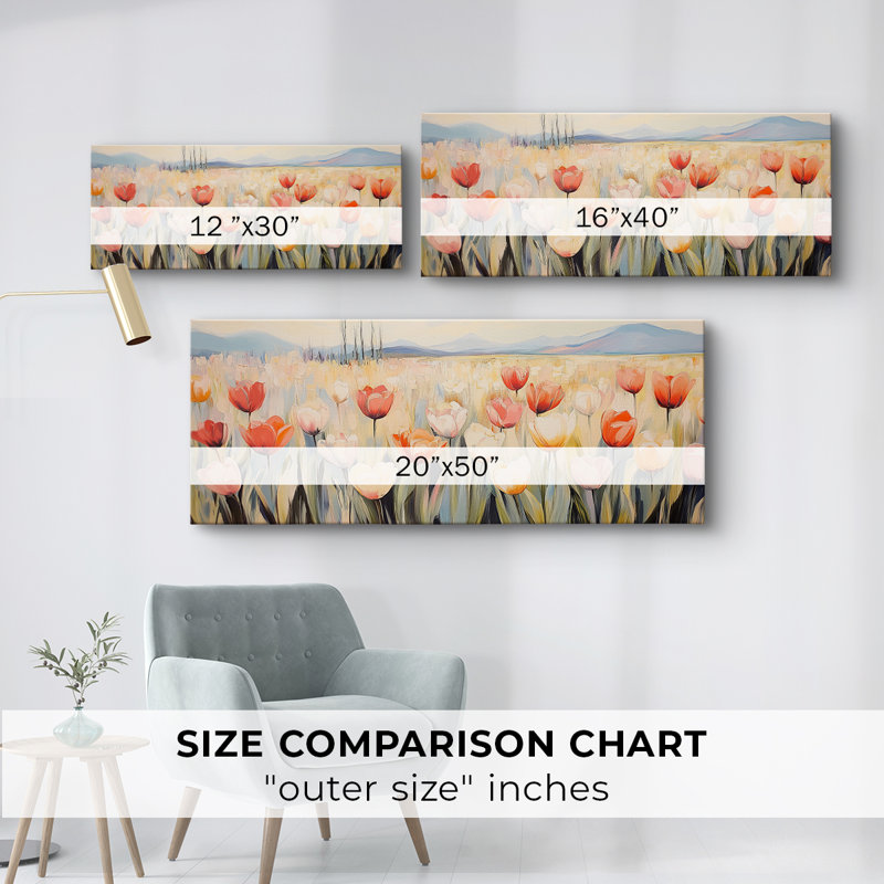 Botanical Series-CLX- Toile tendue avec châssis - Prêt à accrocher, H 12 po x l 30 po