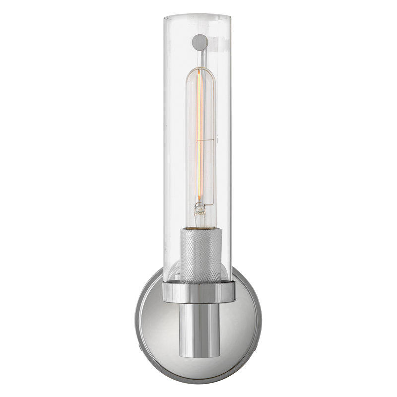 Hinkley Vaughn Medium Single Light Sconce, Chrome