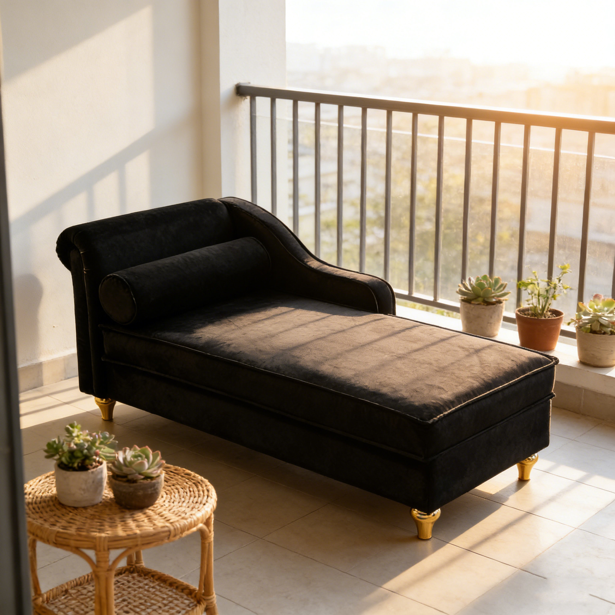 Latitude Run® Modern Upholstery Chaise Lounge Chair With Storage Velvet