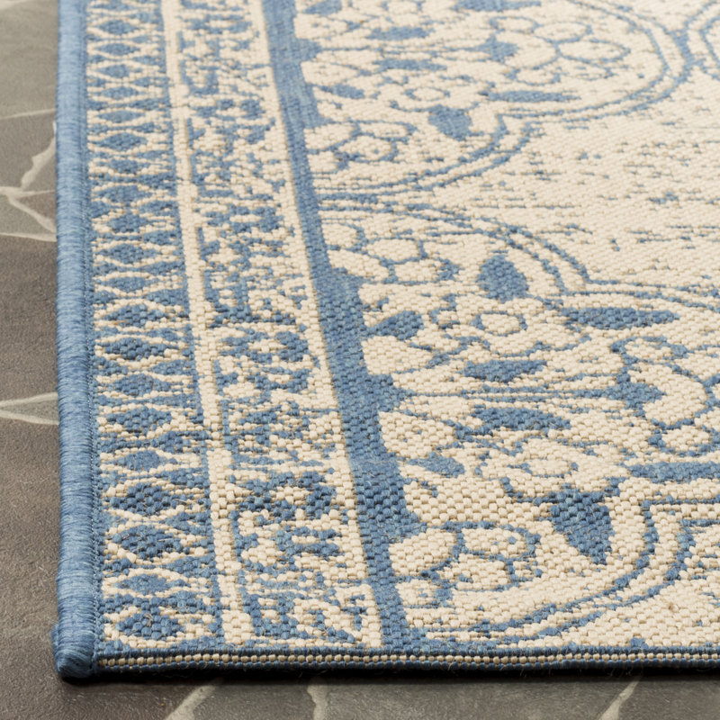 Burnell 100 Performance Oriental Indoor/Outdoor Area Rug, Runner 2'2" X 8'
