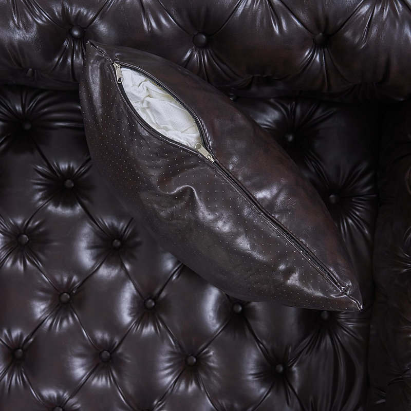 Faux Leather Accent Chair