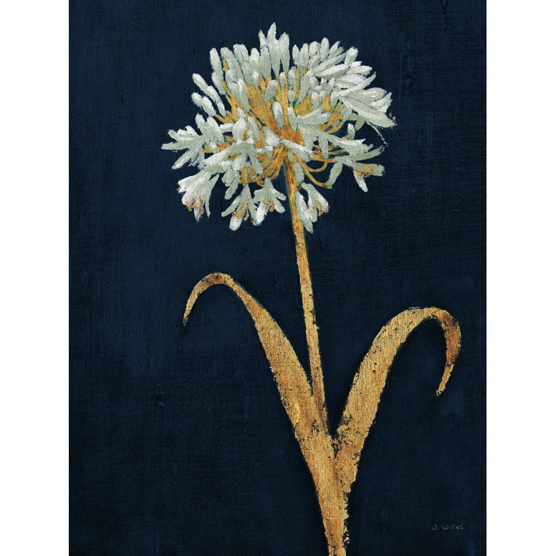 «Saad Shimmering Summer III Indigo Crop On Canvas» par James Wiens, reproduction, H 16 po x l 12 po
