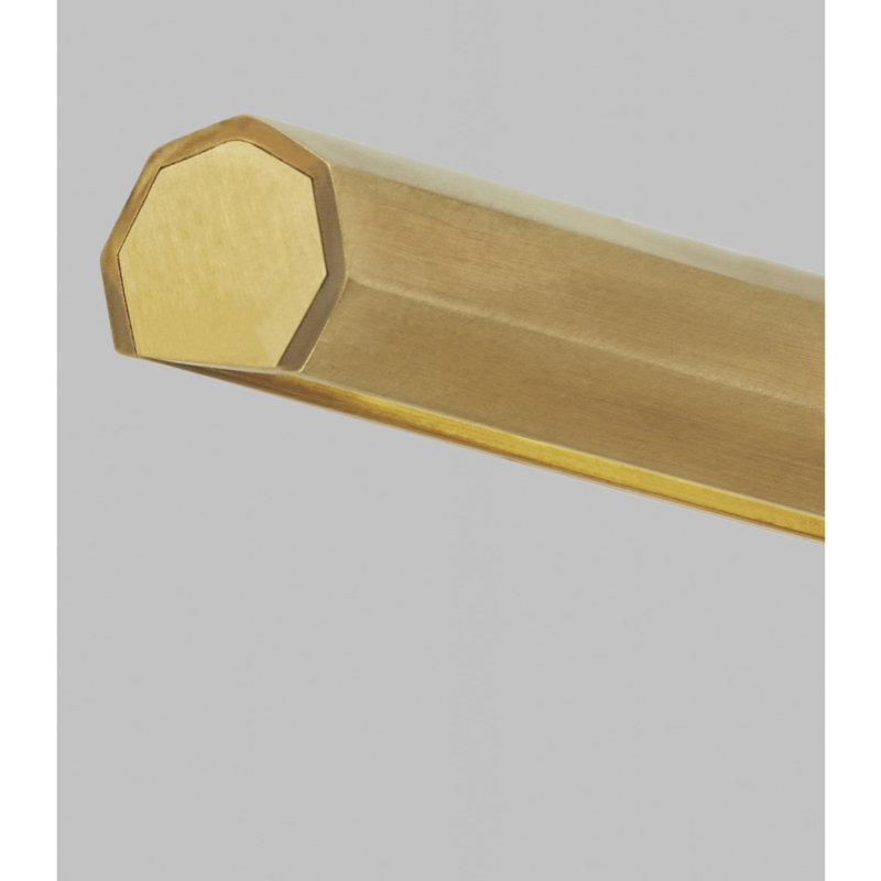 Plural Dimmable LED Wall Mounted Picture Light, Natural Brass