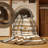 Washable Tan White Striped Area Rug-1959699341