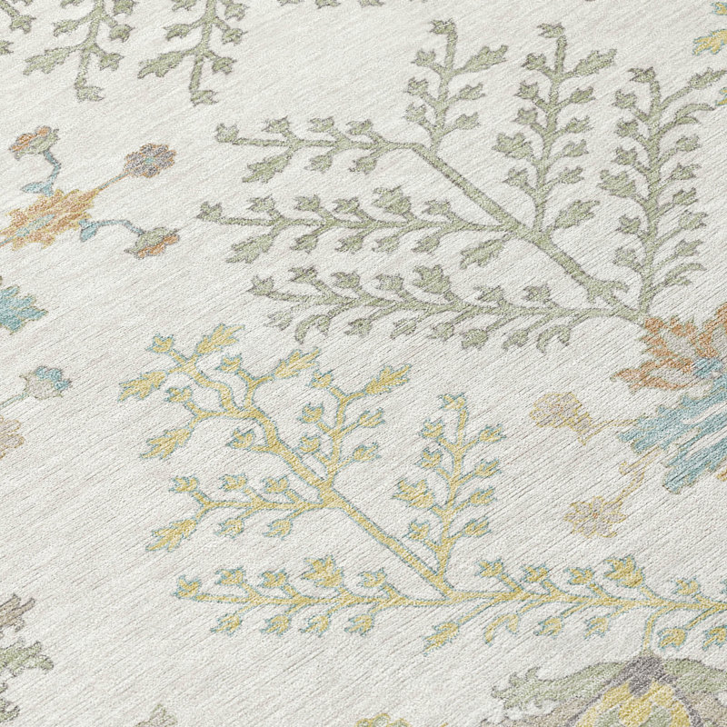 Tapis intérieur / extérieur lavable à la machine Chantille ACN2676 Global, Ivoire ivoire, 1 pi 8 po x 2 pi 6 po