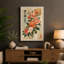 Roses in Coral and Cream Japandi - Wrapped Canvas-1881955400-1881955393