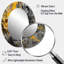 Miroir mural ovale jaune moutarde et gris vif-261562224