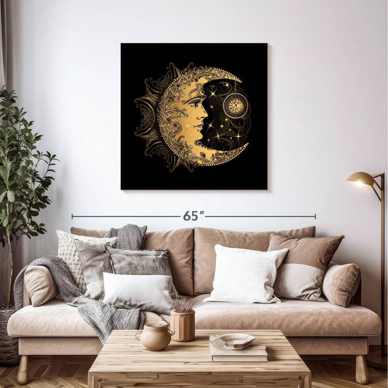 Oberle Bohemian Crescent Moon, 39" H x 39" W