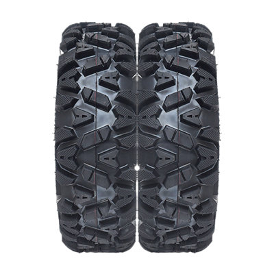 Ensemble de 2 pneus tout-terrain / tout-terrain tout-terrain, 6 pneus extérieurs tubeless tout-terrain Mars, traction et contrôle | Grip optimal pour une meilleure maniabilité tout-terrain | Résistant à la perforation et à l'abrasion