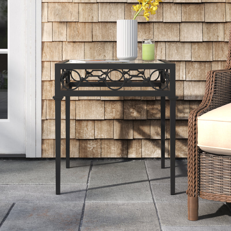 Bellmore Glass Side Table
