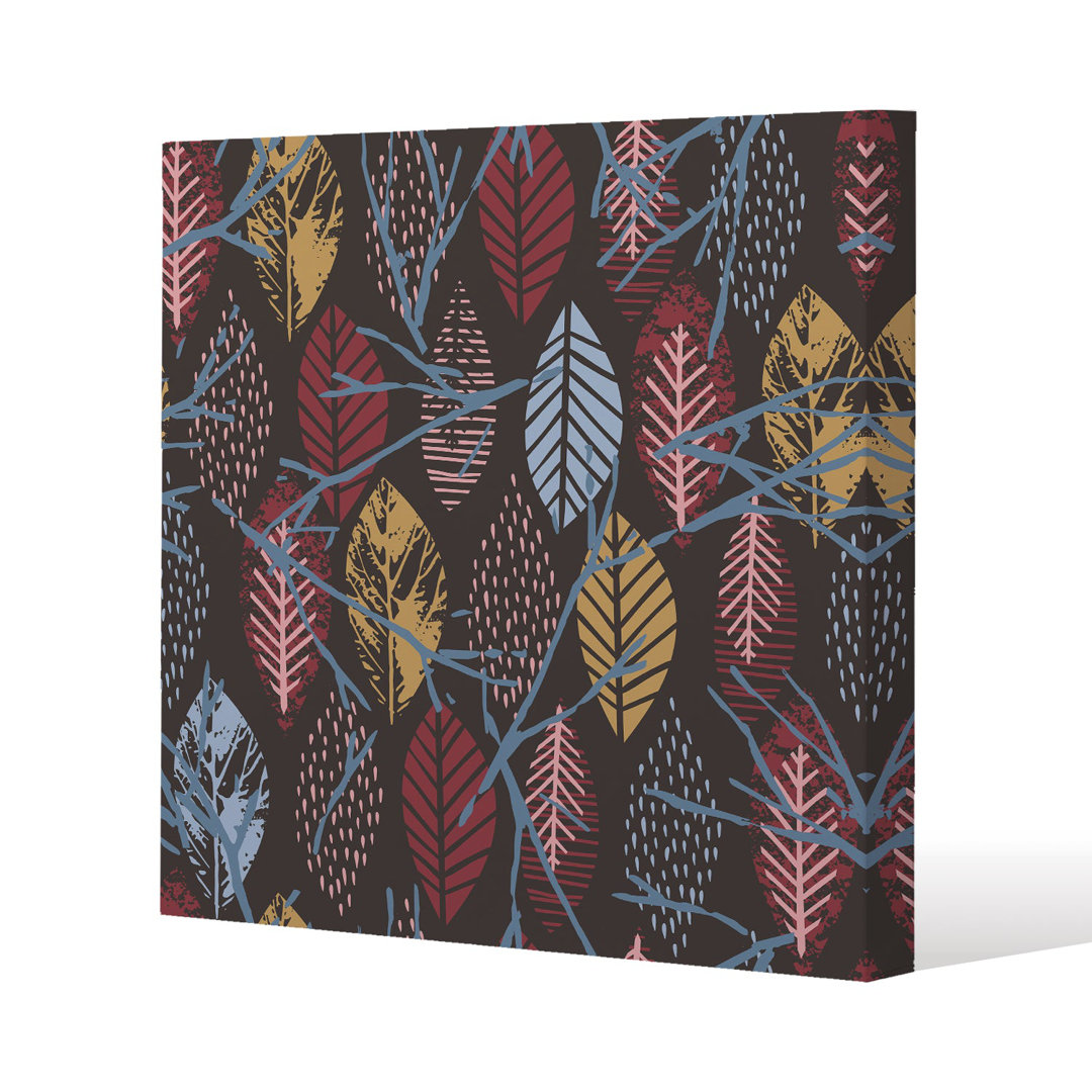 Japanese Maple Slim Style Canvas Print, 15mm Slim Real wood.