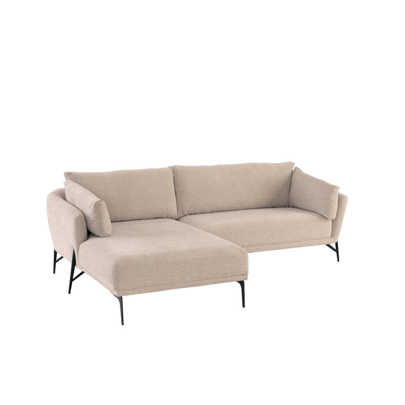 Dulcimer 3 Seater Corner Sofa , Left Hand Facing, Light Grey