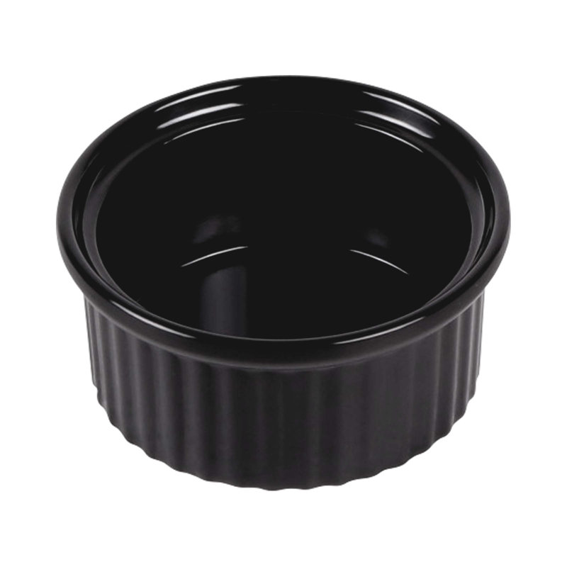 Elite Global Solutions Melamine Condiment Server, Black, 1" H x 2.13" W x 2.13" D