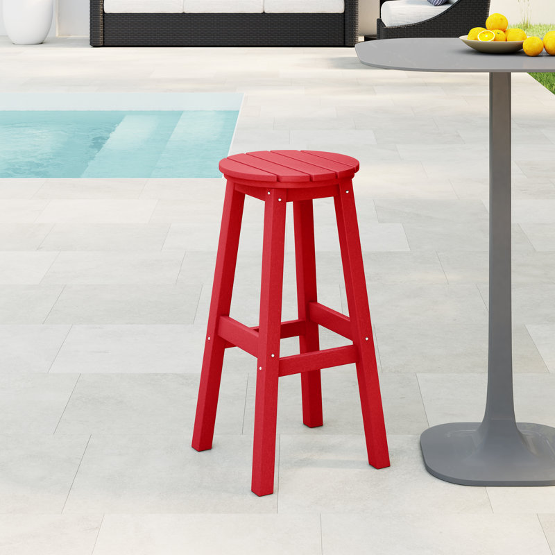 Tabouret d'extérieur Laguna, Rouge, 29"