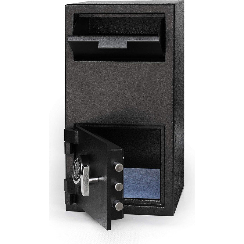 Durable Electronic Safes Large Depository Drop Slot Safe with Keypad Combination with Key Backup