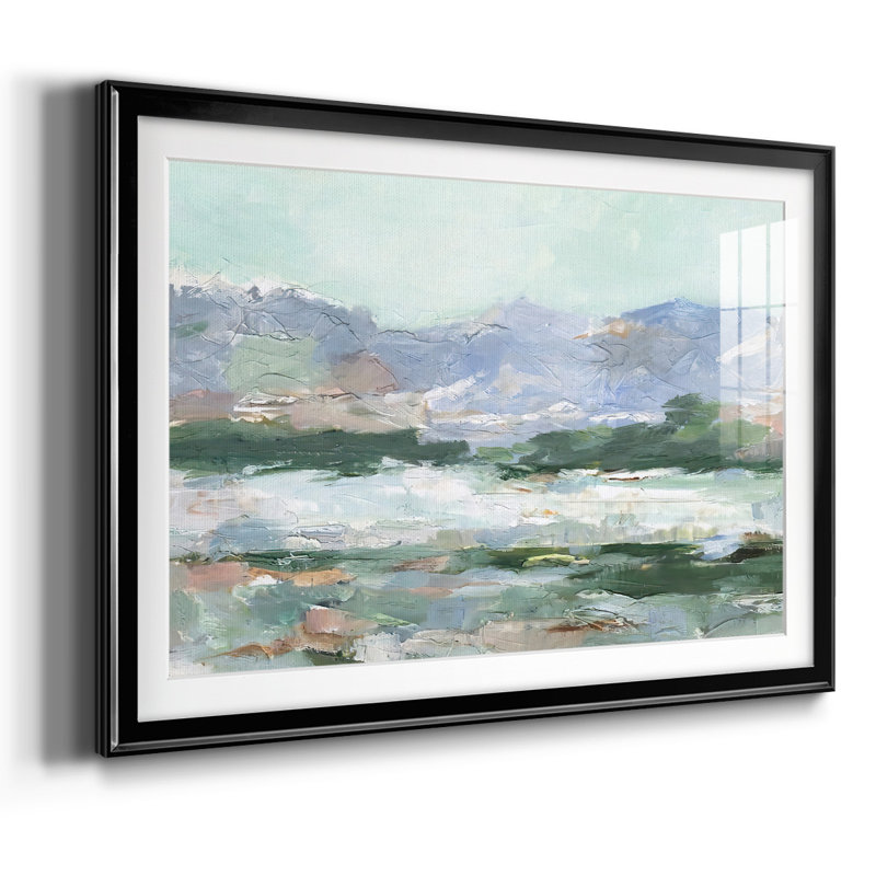 «Pastel Mountain View II», reproduction d'art sur papier, Noir, H 15 po x l 21 po x P 1,5 po