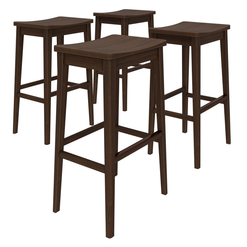Tabouret de bar Smythe, 4, Brun