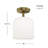 Parkmont Plug & Play 1-Light Semi Flush Mount in Transitional and Modern Style-11.33 Inches Tall and 8.8 Inches Wide-107377566