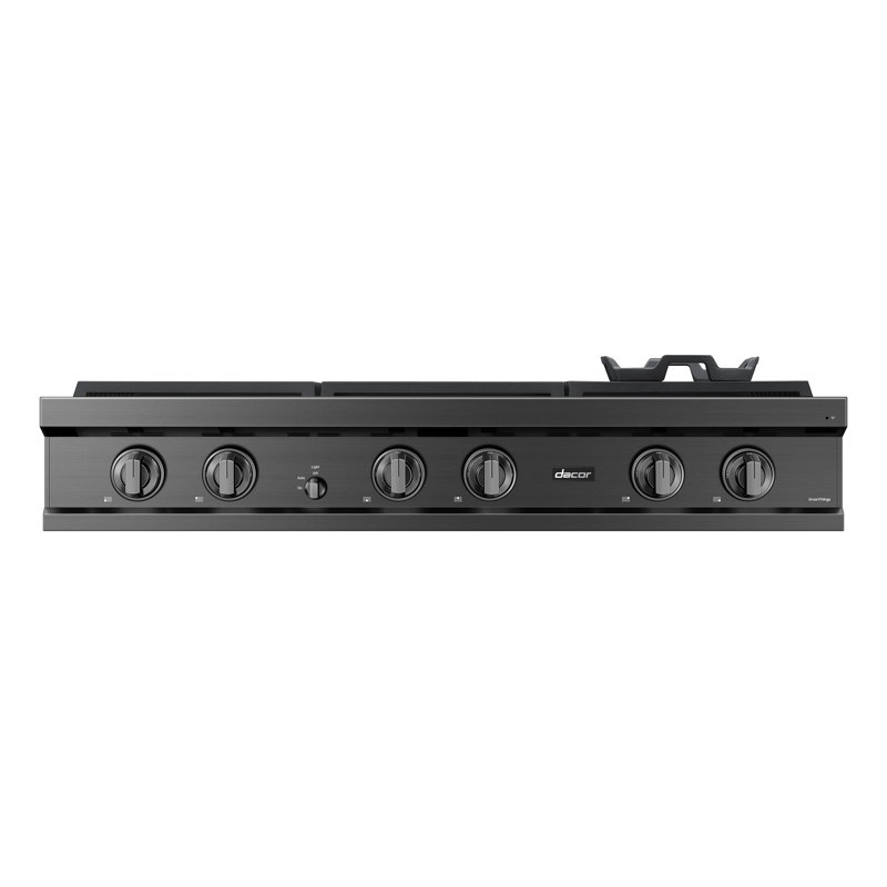 48" Gas Rangetop 6 Burners, NG/LP, Graphite Stainless