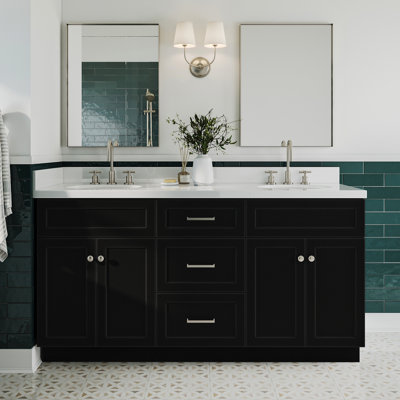Paulla 66 " Freestanding Standard Double Bathroom Vanity Base