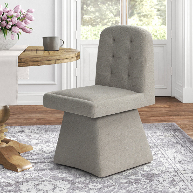 Chaise rembourrée rotative 360 ° Modern, Gris