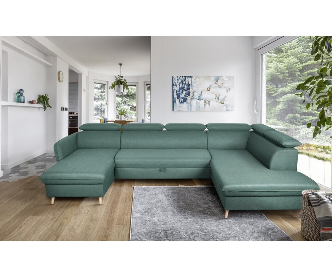 Ecksofa Mauldin mit Bettfunktion