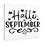 Hello September - Wrapped Canvas Print