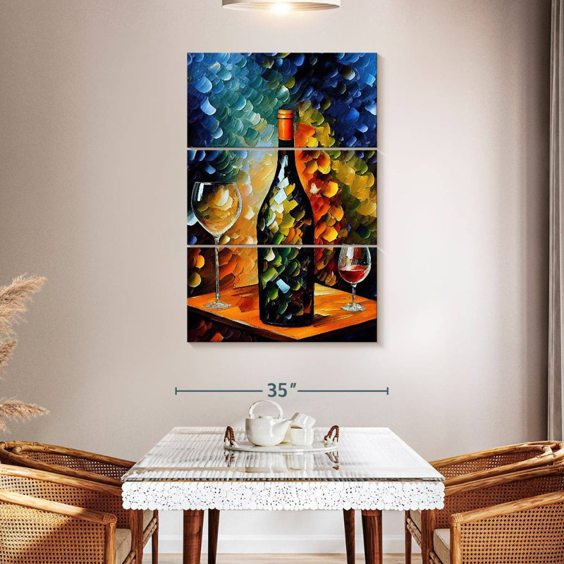 Yarlin Splashy Wine, 50" H x 32" W