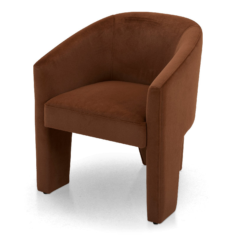 Chaise Danford en osier Capri, Orange