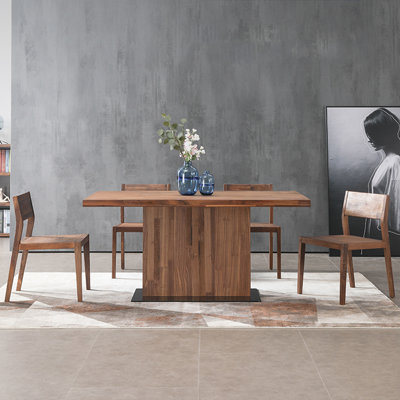 Nordic style modern light luxury dining table set